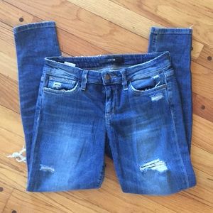 Joe’s Skinny ankle skinny distressed jeans 27